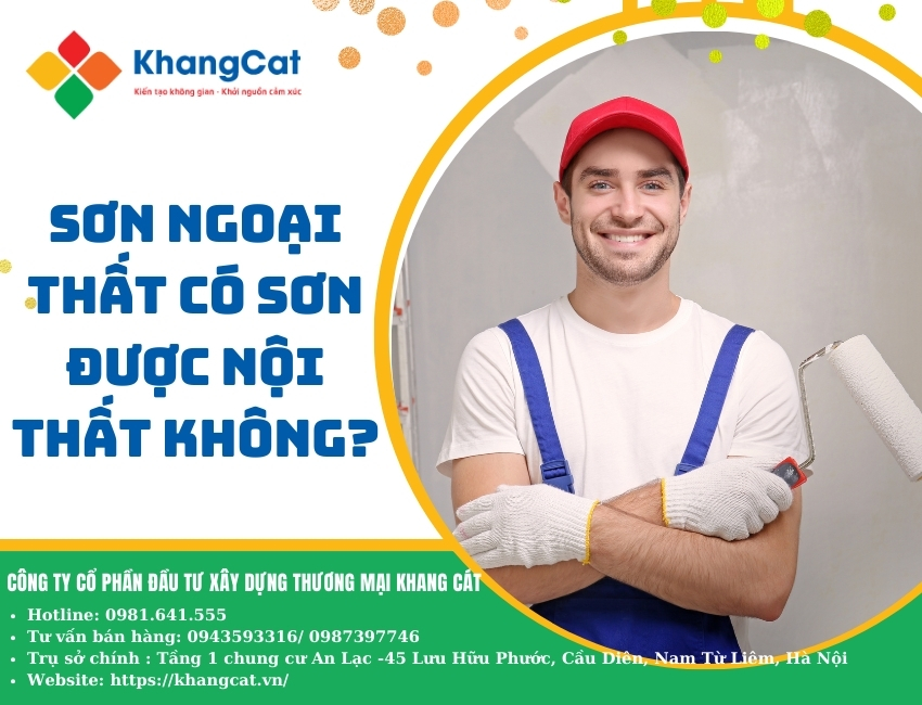 Sơn ngoại thất có sơn được nội thất không?